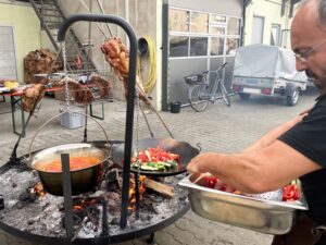 Asado Grill, offenem Feuer